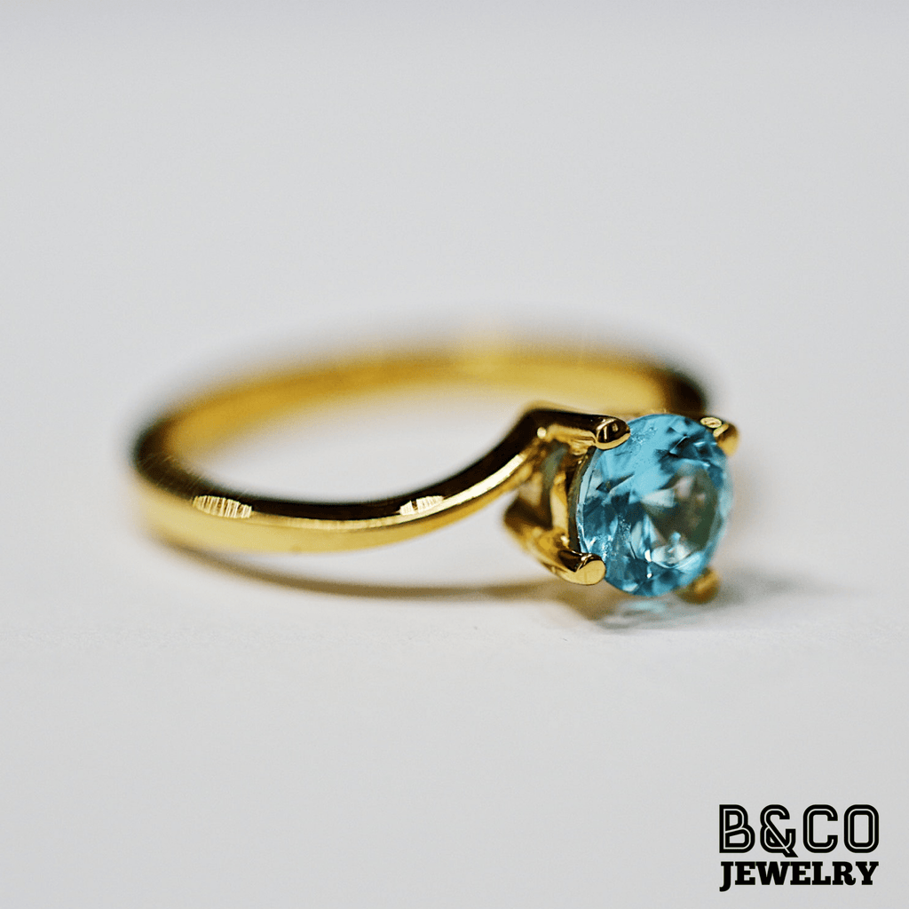 B&Co Jewelry Gemstone Ring 1ct Portofino Gemstone Engagement Ring