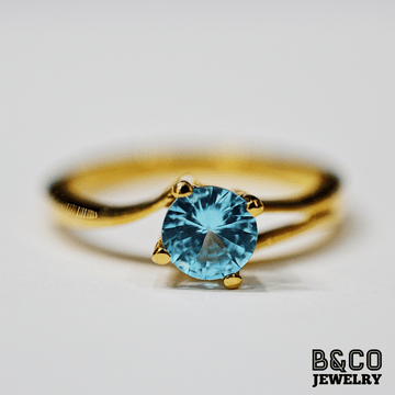 B&Co Jewelry Gemstone Ring 1ct Portofino Gemstone Engagement Ring