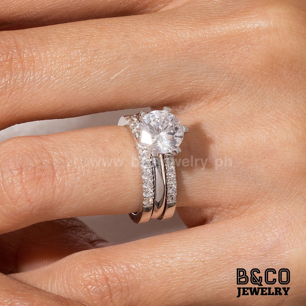 B&Co Jewelry Ring Enhancer Verdon Engagement Ring Enhancer Set