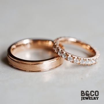 B&Co Jewelry Wedding Ring Minimalist Tres Modified Wedding Rings