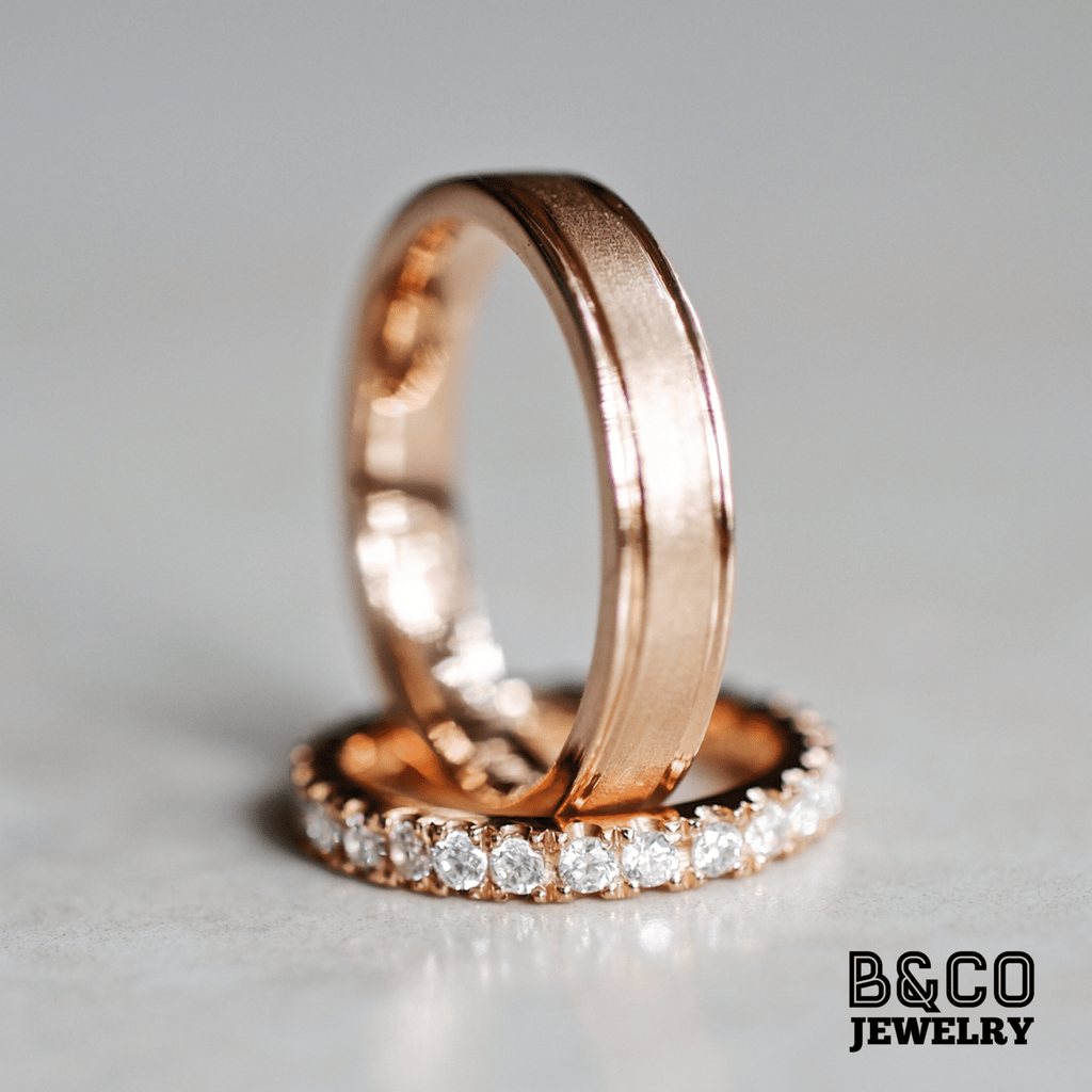 B&Co Jewelry Wedding Ring Minimalist Tres Modified Wedding Rings